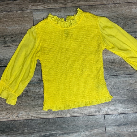 Bright Yellow Ruffle Top - Picture 3 of 3